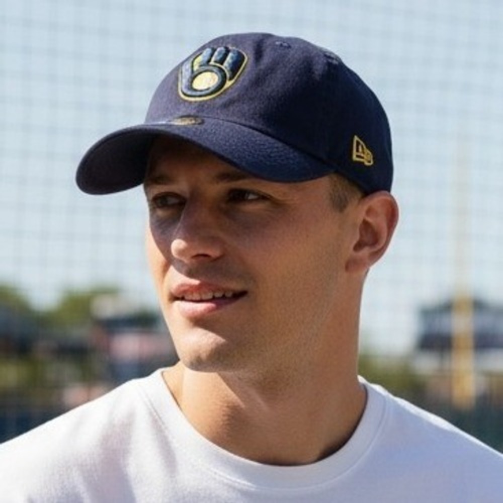 Milwaukee Brewers New Era 9TWENTY Adjustable MLB Hat Navy Blue Baseball Cap